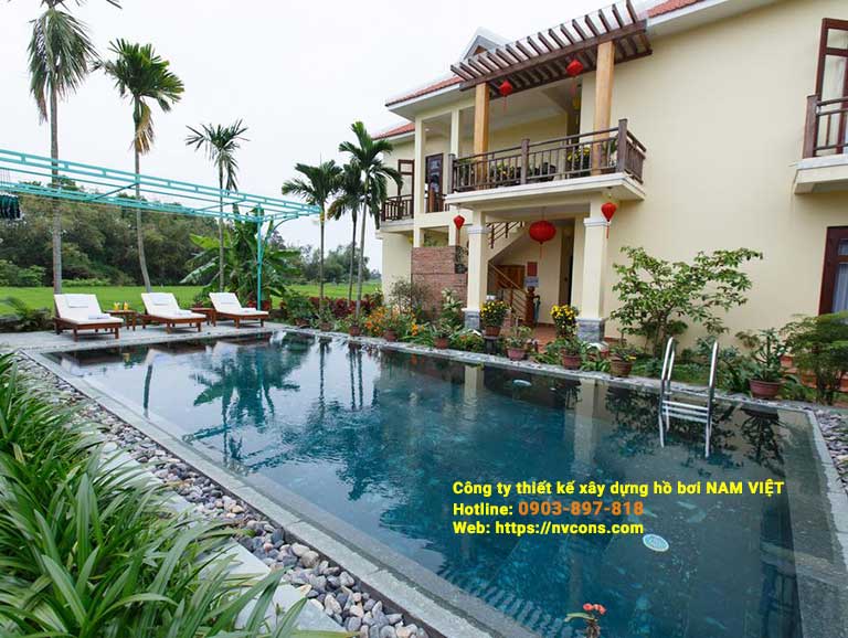 mẫu bể bơi tràn đẹp nhất hiện nay