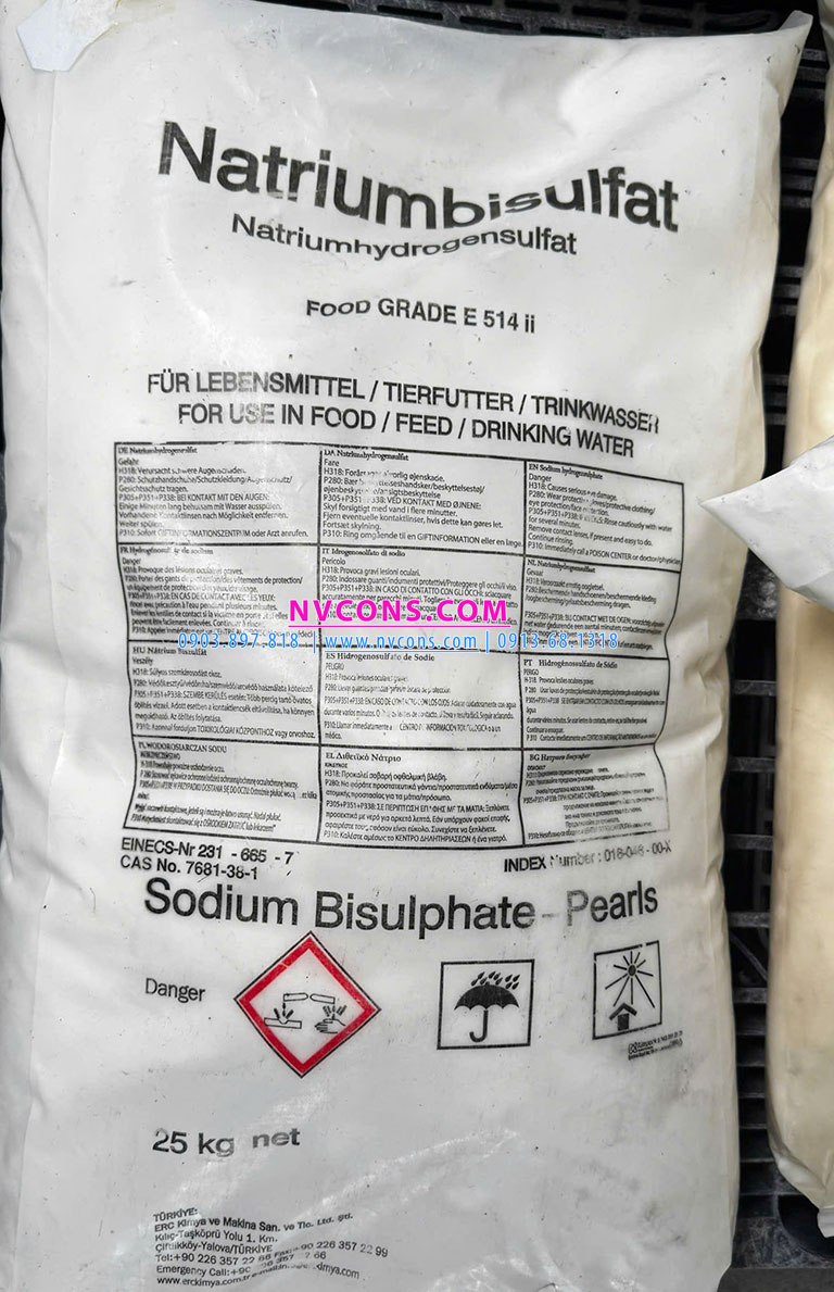 Sodium bisulfate NaHSO4 điều chỉnh pH nước bể bơi hiệu quả Sodium bisulfate NaHSO4 điều chỉnh pH nước bể bơi hiệu quả