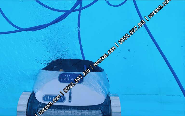 Trident HYDRO là robot hồ bơi leo tường rất tốt Trident HYDRO là robot hồ bơi leo tường rất tốt
