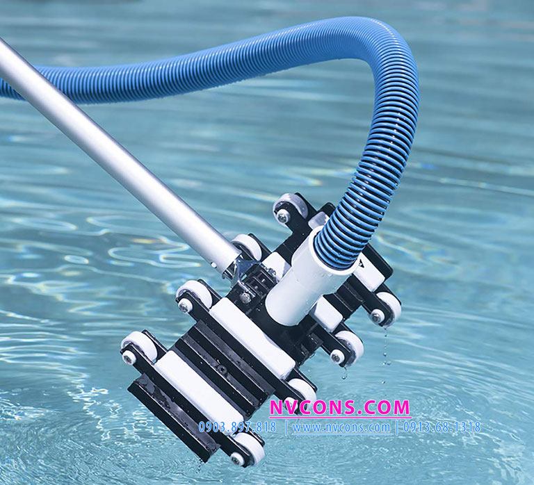Bàn hút hồ bơi 8 bánh xe kết hợp ống mềm Bàn hút hồ bơi 8 bánh xe kết hợp ống mềm