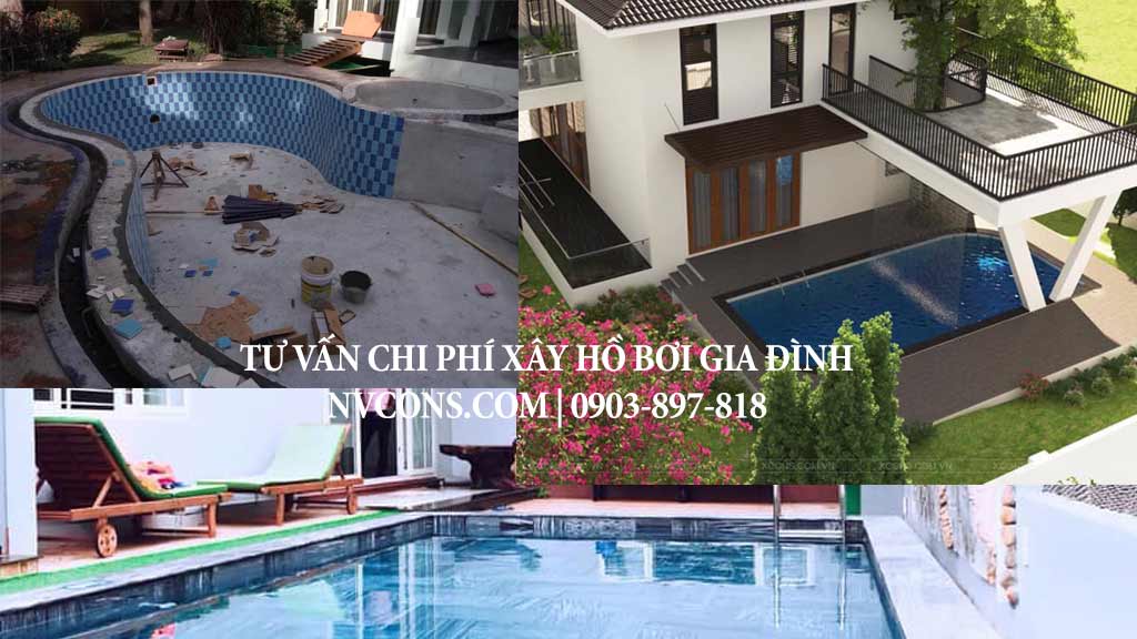 Báo giá thiết kế xây bể bơi gia đình