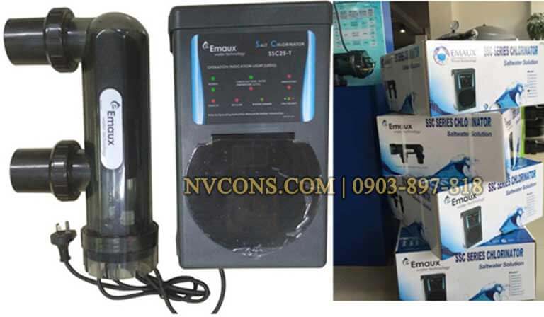 bộ điện phân muối Emaux SSC25 phù hợp hồ bơi gia đình bộ điện phân muối Emaux SSC25 phù hợp hồ bơi gia đình