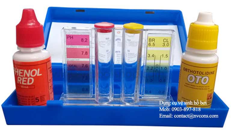 Bộ test kit hồ bơi 2 in 1 Bộ test kit hồ bơi 2 in 1
