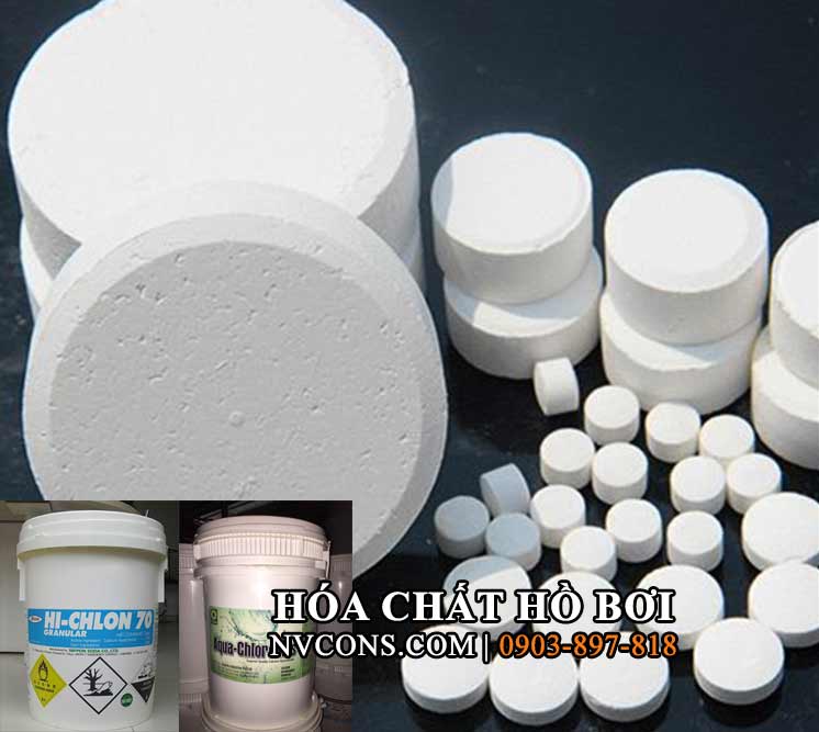 Các loại hóa chất xử lý nước hồ bơi Cac loai hoa chat xu ly nuoc ho boi