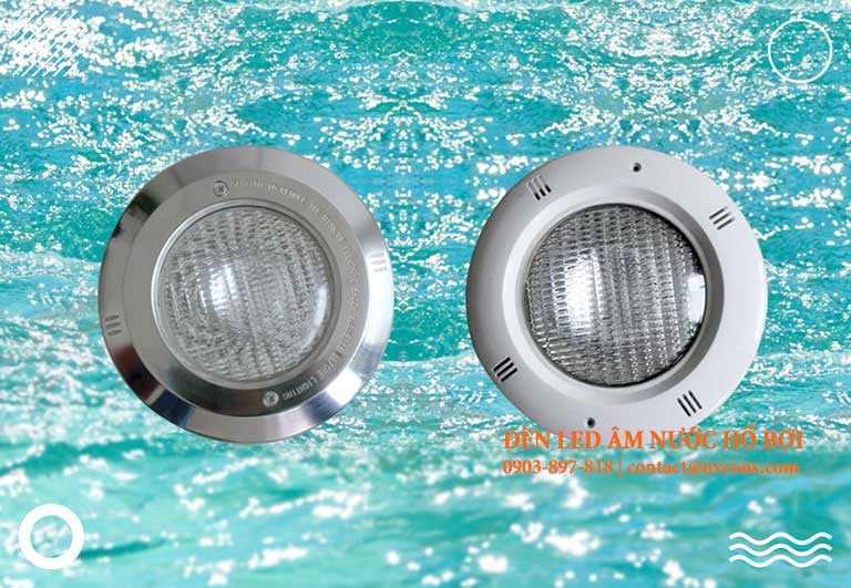 Chất liệu đèn led âm nước hồ bơi Chat lieu den led am nuoc ho boi