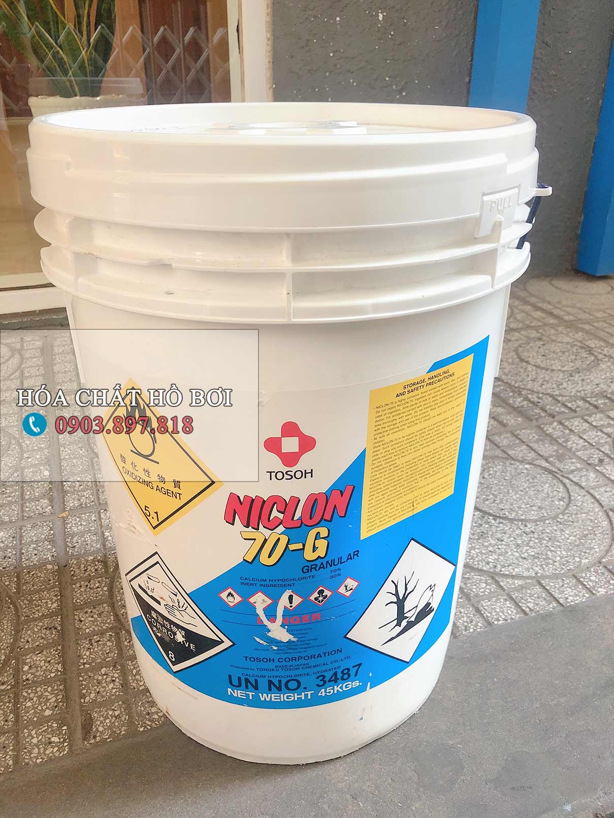 Chlorine hồ bơi Niclon Nhật Bản Chlorine hồ bơi Niclon Nhật Bản