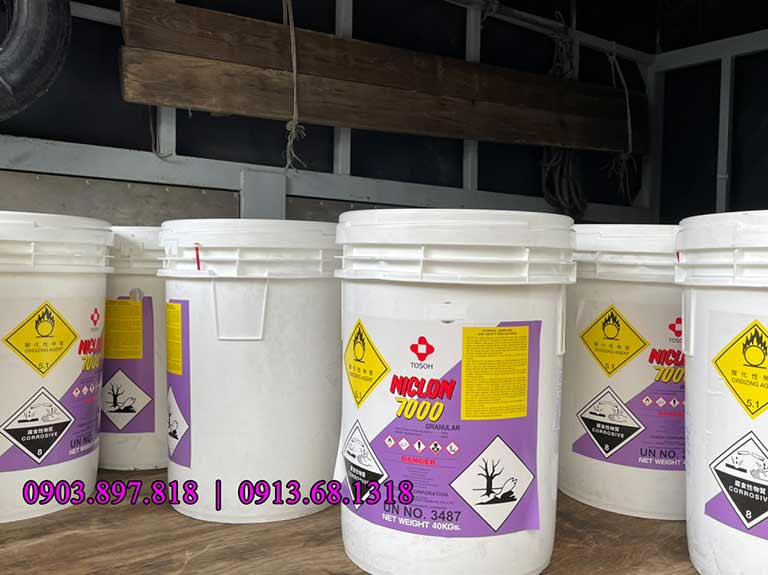 Clo hồ bơi Niclon 7000 Tosoh sử dụng làm trong nước Clo hồ bơi Niclon 7000 Tosoh sử dụng làm trong nước