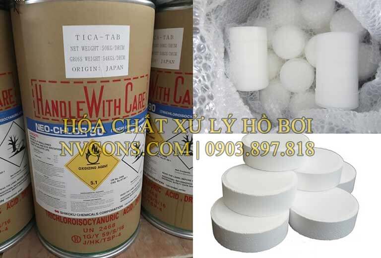 Clo viên nén hay TCCA 200gam Shikoku Nhật Bản Clo viên nén hay TCCA 200gam Shikoku Nhật Bản