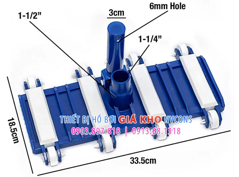Công ty phân phối bàn hút hồ bơi 8 bánh xe NV-358CE Công ty phân phối bàn hút hồ bơi 8 bánh xe NV-358CE