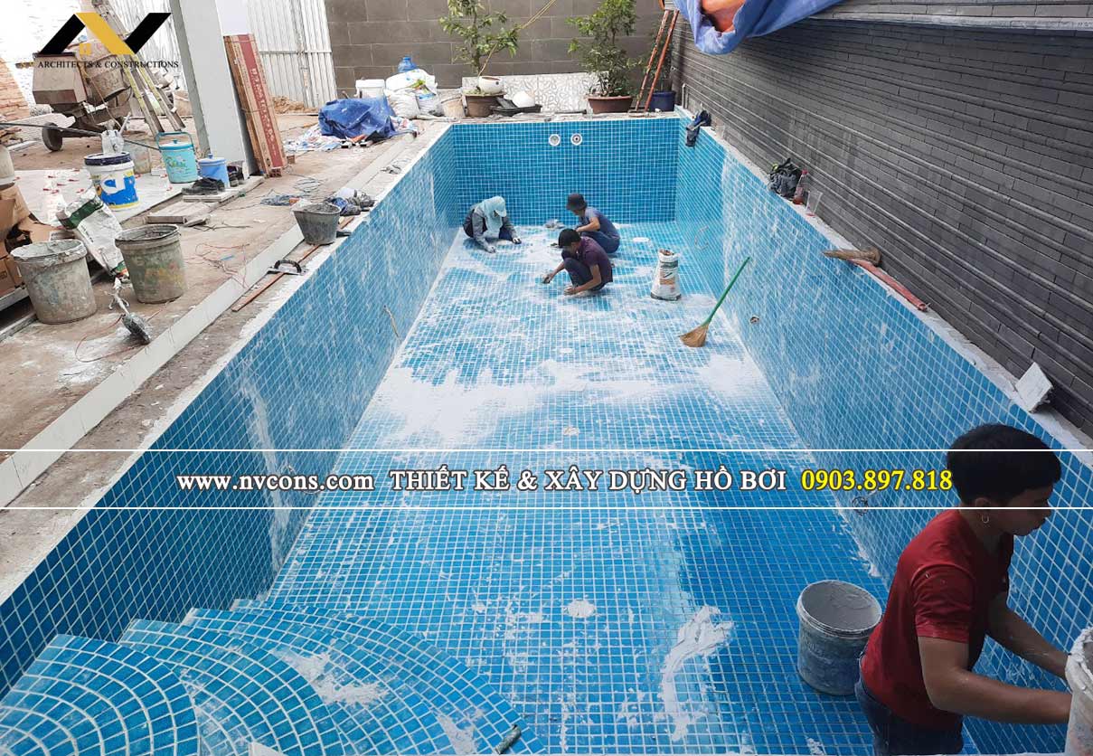 Công ty NVCONS xây dựng hồ bơi gia đình tại KDC 91B Cần Thơ Công ty NVCONS xây dựng hồ bơi gia đình tại KDC 91B Cần Thơ