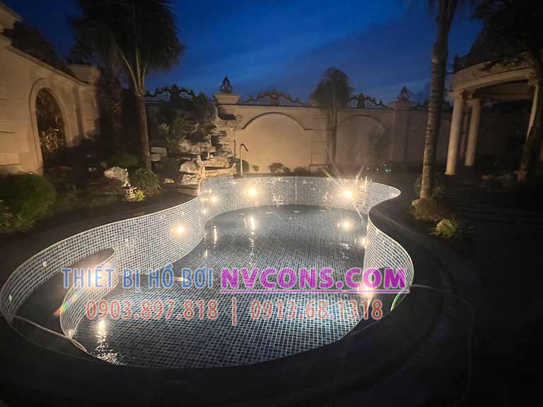 Đèn hồ bơi Nv110 ánh sáng vàng nhạt sang trọng Đèn hồ bơi Nv110 ánh sáng vàng nhạt sang trọng