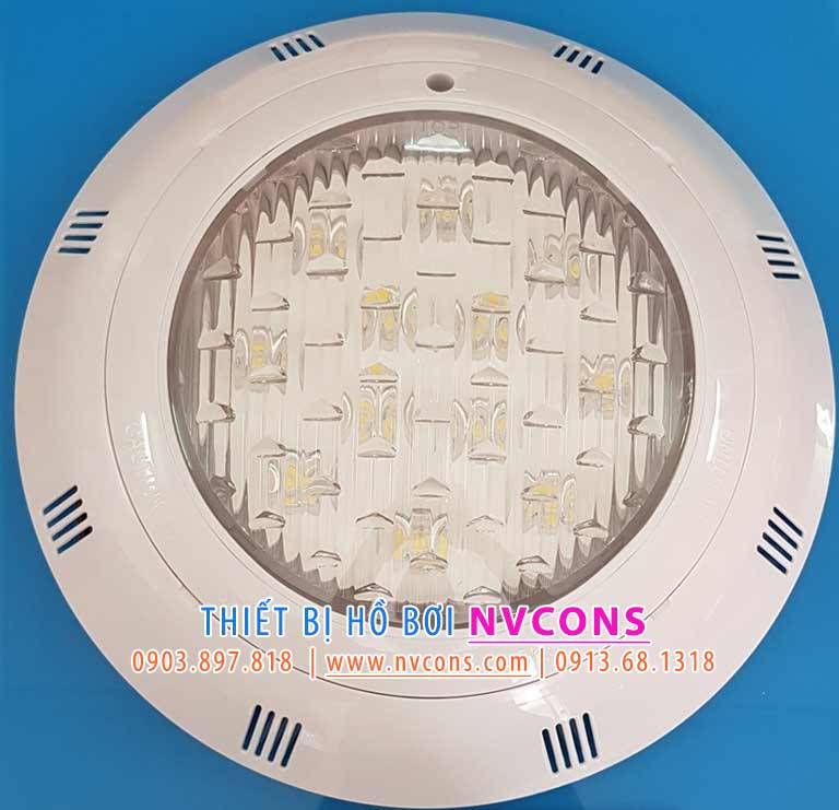 Đèn led bể bơi giá rẻ 12W vành nhựa trắng