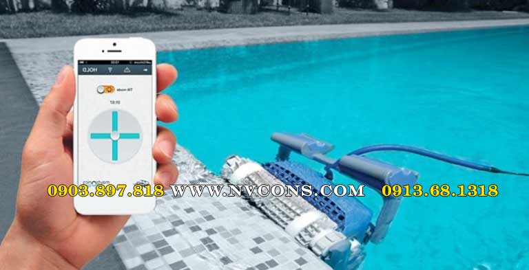 Điều khiển robot bể bơi M500 thông qua smartphone Điều khiển robot bể bơi M500 thông qua smartphone