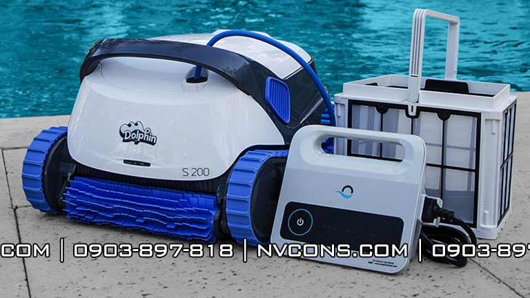 Robot ve sinh be boi Dolphin Robot ve sinh be boi Dolphin