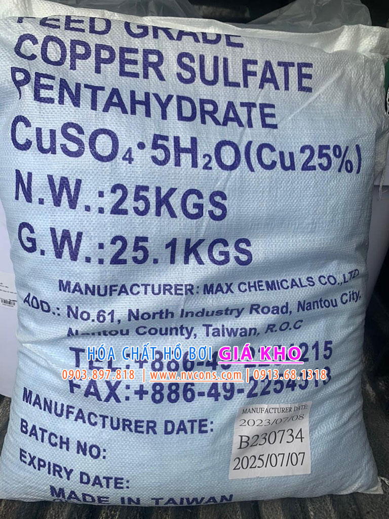 Đồng sunfat xử lý nước bể bơi hiệu quả Đồng sunfat xử lý nước bể bơi hiệu quả