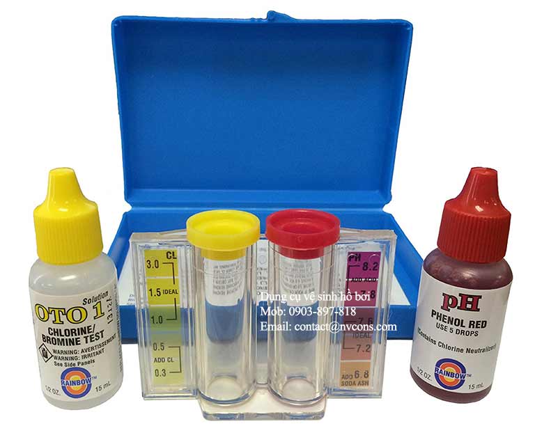 Dụng cụ kiểm tra nguồn nước hồ bơi Dụng cụ kiểm tra nguồn nước hồ bơi