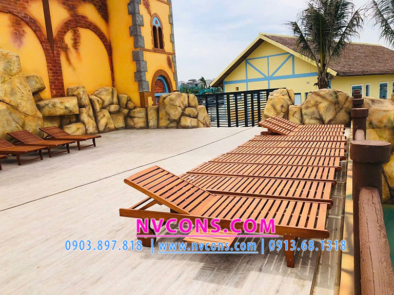 Cung cấp giường gỗ hồ bơi tắm nắng ngoài trời Cung cấp giường gỗ hồ bơi tắm nắng ngoài trời
