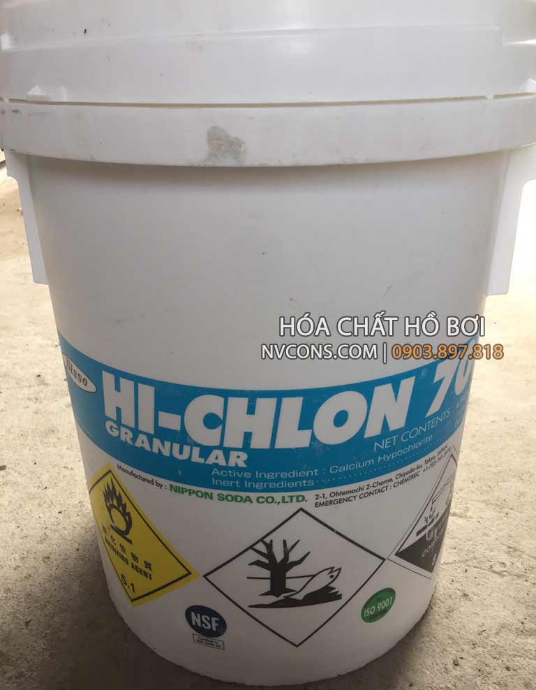 Hóa chất hồ bơi Hi CHLON Nhật Bản Hóa chất hồ bơi Hi CHLON Nhật Bản