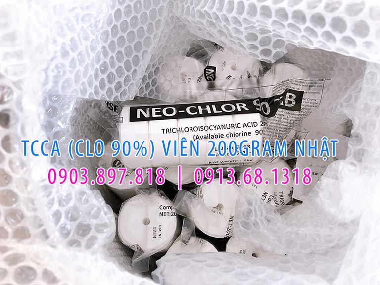 Hóa chất hồ bơi dạng viên 200gram Nhật Bản Hóa chất hồ bơi dạng viên 200gram Nhật Bản