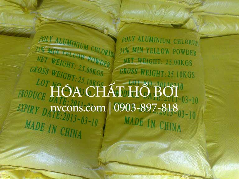Sản phẩm hóa chất xử lý hồ bơi PAC vàng chanh Sản phẩm hóa chất xử lý hồ bơi PAC vàng chanh