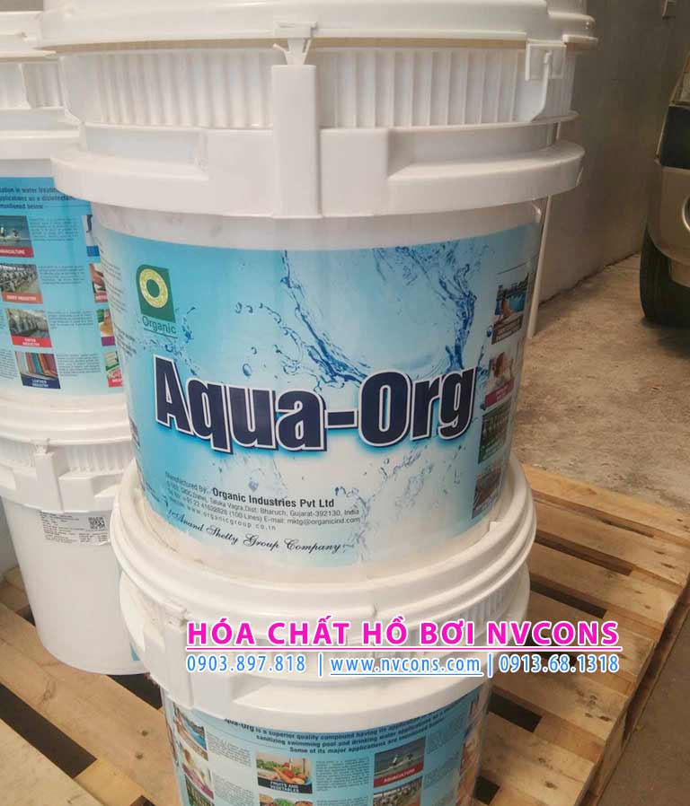 Hóa chất xử lý hồ bơi Aqua org Ấn Độ Hóa chất xử lý hồ bơi Aqua org Ấn Độ