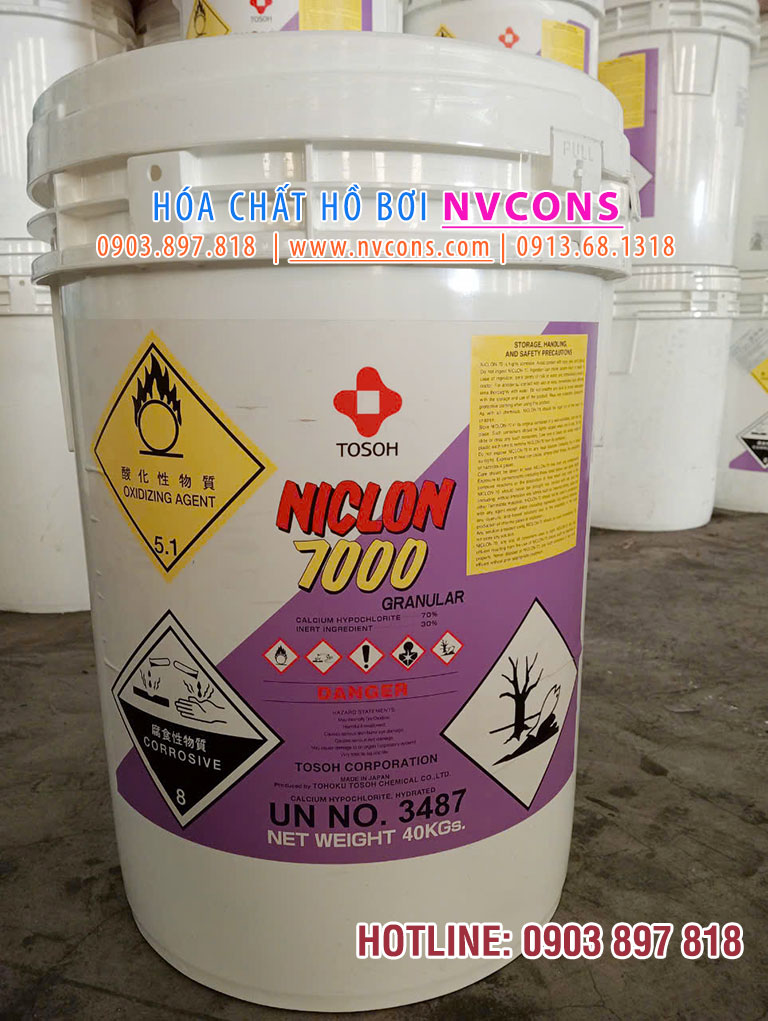 Hướng dẫn bảo quản Clo Niclon 7000 Nhật Bản Hướng dẫn bảo quản Clo Niclon 7000 Nhật Bản