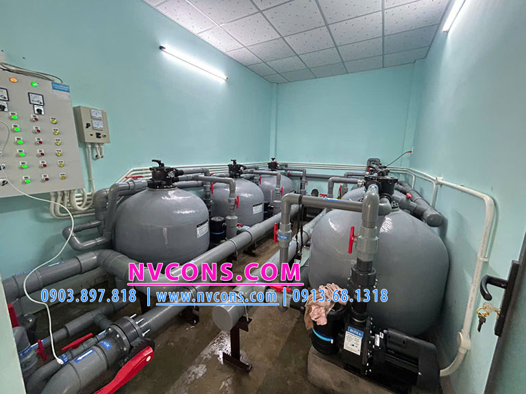 Lắp đặt bình lọc tuần hoàn bể bơi thi đấu Lắp đặt bình lọc tuần hoàn bể bơi thi đấu