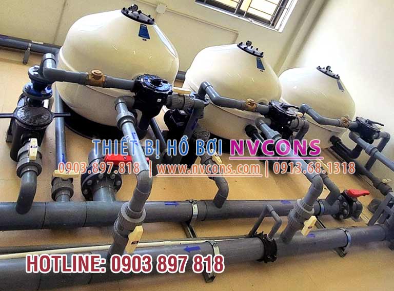 Lắp đặt thiết bị lọc tuần hoàn hồ bơi sử dụng bơm Midas Lắp đặt thiết bị lọc tuần hoàn hồ bơi sử dụng bơm Midas
