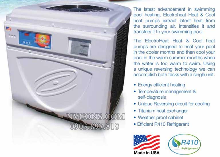 Máy gia nhiệt heat pump bể bơi Waterco Máy gia nhiệt heat pump bể bơi Waterco