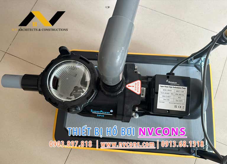 Máy hút cặn hồ bơi di động sử dụng bơm Emaux SPH100 Máy hút cặn hồ bơi di động sử dụng bơm Emaux SPH100