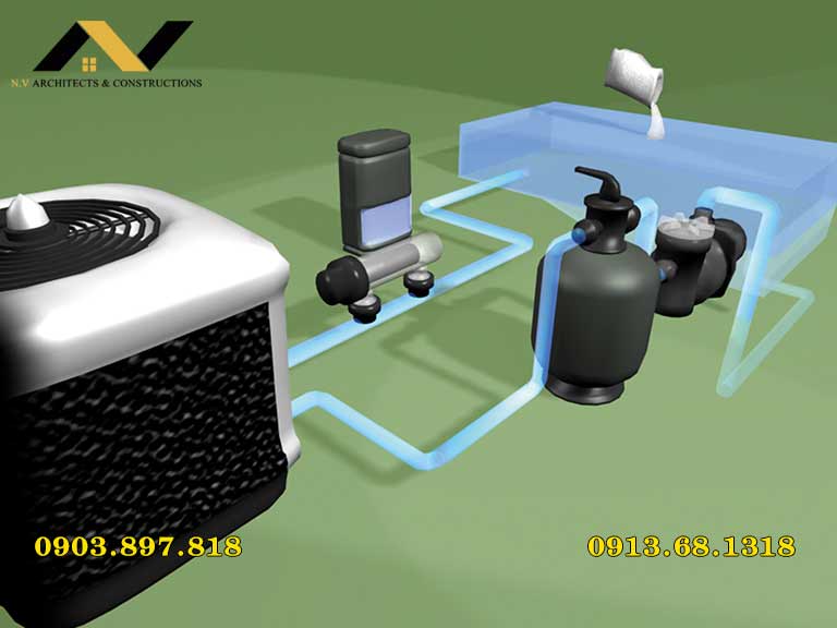 Sơ đồ công nghệ máy điện phân hồ bơi Waterco Sơ đồ công nghệ máy điện phân hồ bơi Waterco