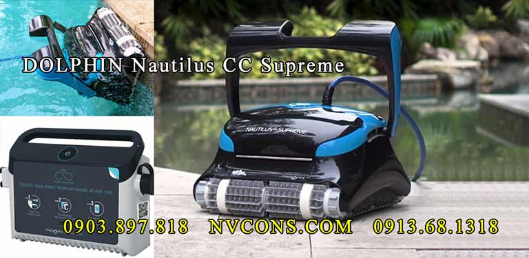 Robot vệ sinh hồ bơi gia đình Dolphin Nautilus CC Supreme Robot vệ sinh hồ bơi gia đình Dolphin Nautilus CC Supreme