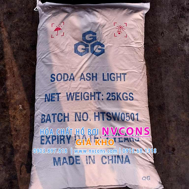 Soda ash light được sử dụng xử lý nước hồ bơi Soda ash light được sử dụng xử lý nước hồ bơi