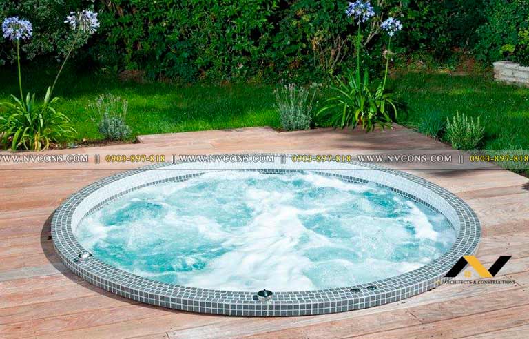 Thi công bể sục jacuzzi Thi công bể sục jacuzzi