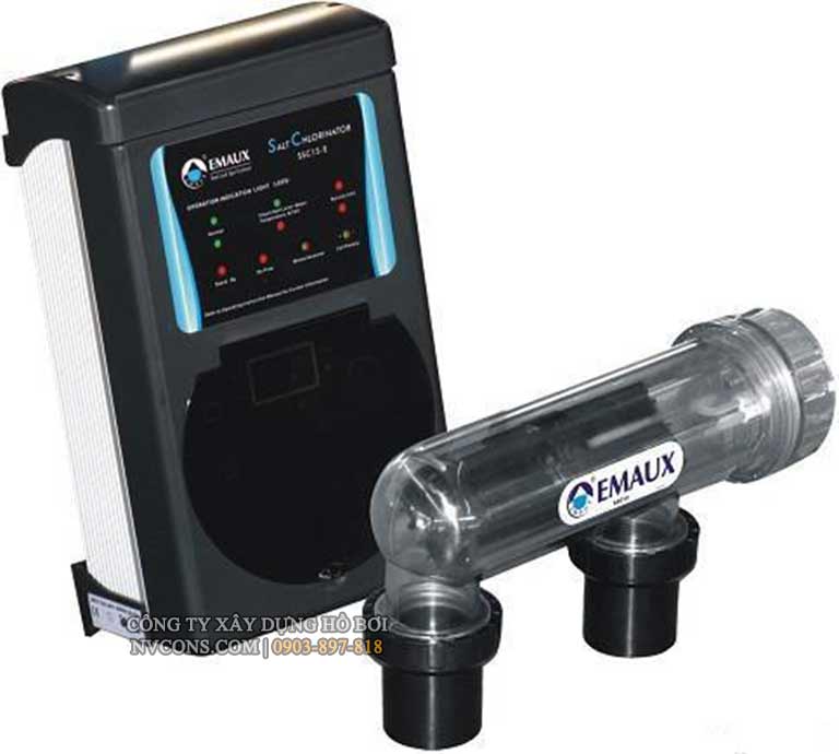 Bộ thiết bị máy điện phân muối Emaux Bộ thiết bị máy điện phân muối Emaux