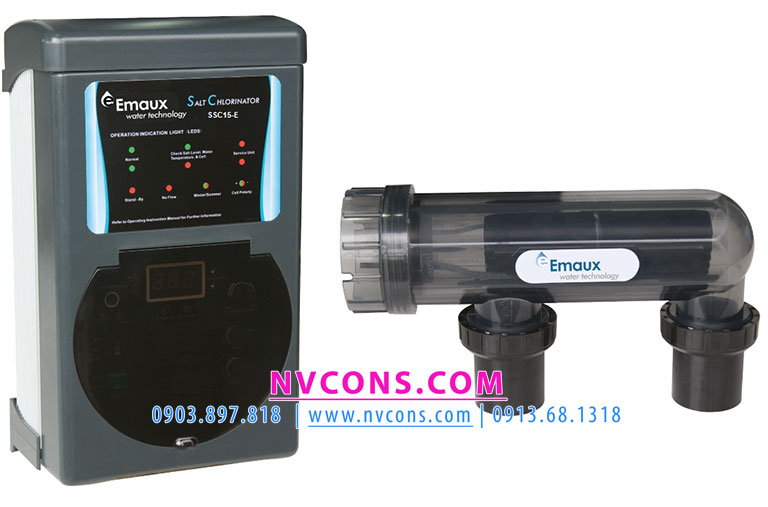 Thiết bị điện phân muối hồ bơi Emaux SSC15-E giá rẻ Thiết bị điện phân muối hồ bơi Emaux SSC15-E giá rẻ