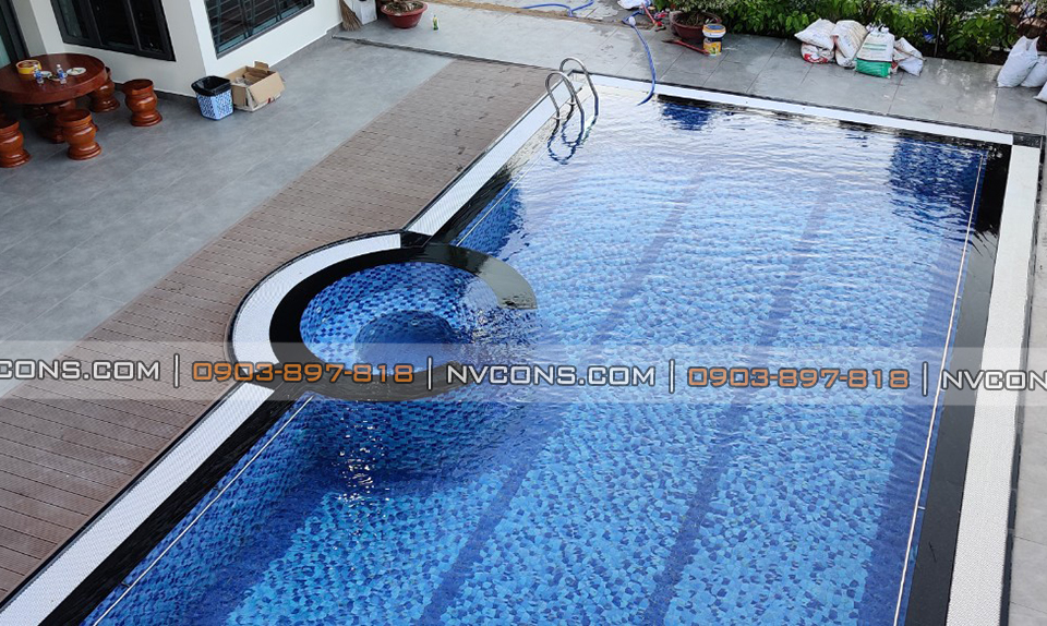 Thiết kế hồ bơi gia đình Long Xuyên đẹp Thiết kế hồ bơi gia đình Long Xuyên đẹp