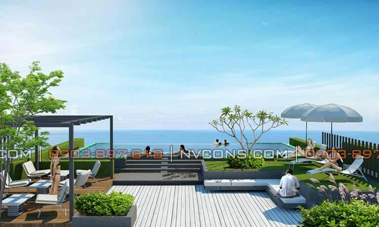 Thiết kế hồ bơi sân thượng khách sạn hướng biển Đà Nẵng Thiết kế hồ bơi sân thượng khách sạn hướng biển Đà Nẵng