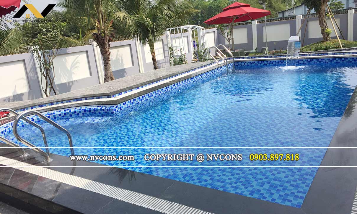 Thiết kế xây dựng hồ bơi biệt thự Bến Cát - Bình Dương Thiết kế xây dựng hồ bơi biệt thự Bến Cát - Bình Dương