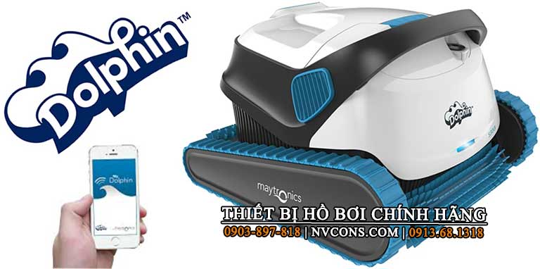 Robot Dolphin S 300i được điều khiển bằng điện thoại Robot Dolphin S 300i được điều khiển bằng điện thoại