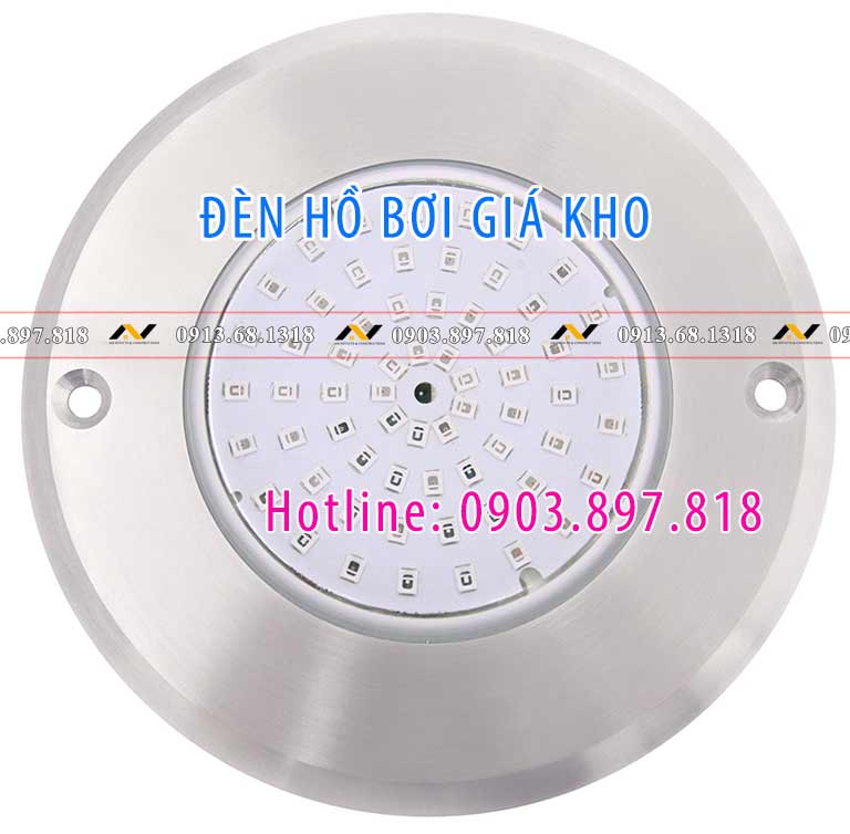 Đèn hồ bơi inox ánh sáng xanh dương đẹp Đèn hồ bơi inox ánh sáng xanh dương đẹp