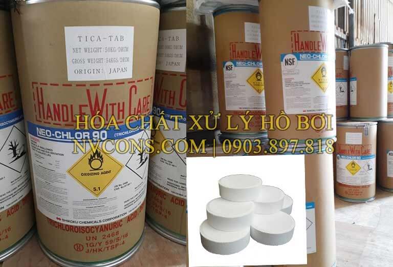 TTCA viên nén 200gram Nhật Bản xử lý hồ bơi TTCA viên nén 200gram Nhật Bản xử lý hồ bơi