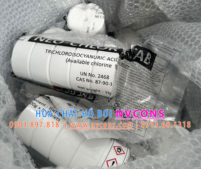 Viên nén xử lý nước bể bơi Nhật Bản Viên nén xử lý nước bể bơi Nhật Bản