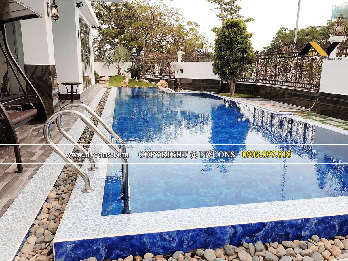 Xây dựng bể bơi gia đình đẹp tại quận 8 tphcm Xây dựng bể bơi gia đình đẹp tại quận 8 tphcm