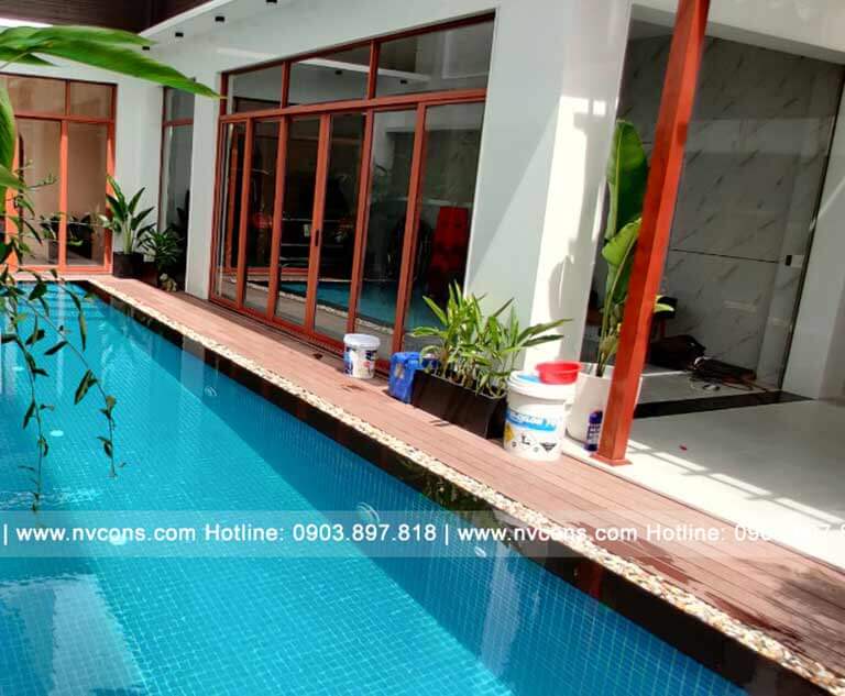 Thiết kế xây dựng hồ bơi gia đình KDC 91B Ninh Kiều Cần Thơ Thiết kế xây dựng hồ bơi gia đình KDC 91B Ninh Kiều Cần Thơ